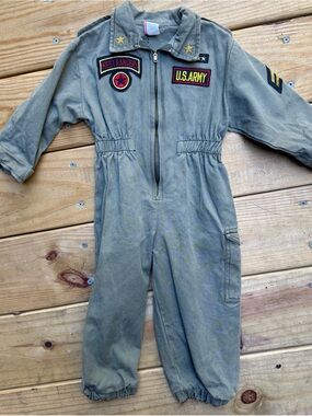 Vintage Baby Togs West Rangers U.S. Army Jumpsuit Costume Toddler 2T